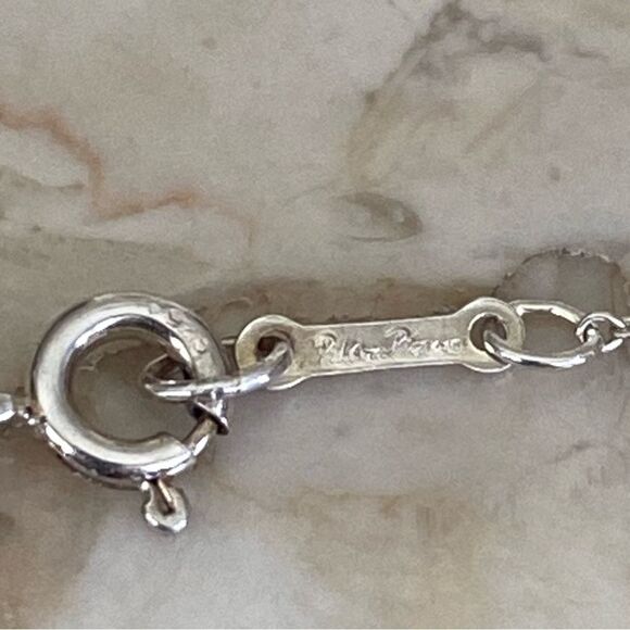 Tiffany & Co. Elsa Peretti Aries Zodiac Sign Necklace 925 Sterling Silver - Picture 5 of 8